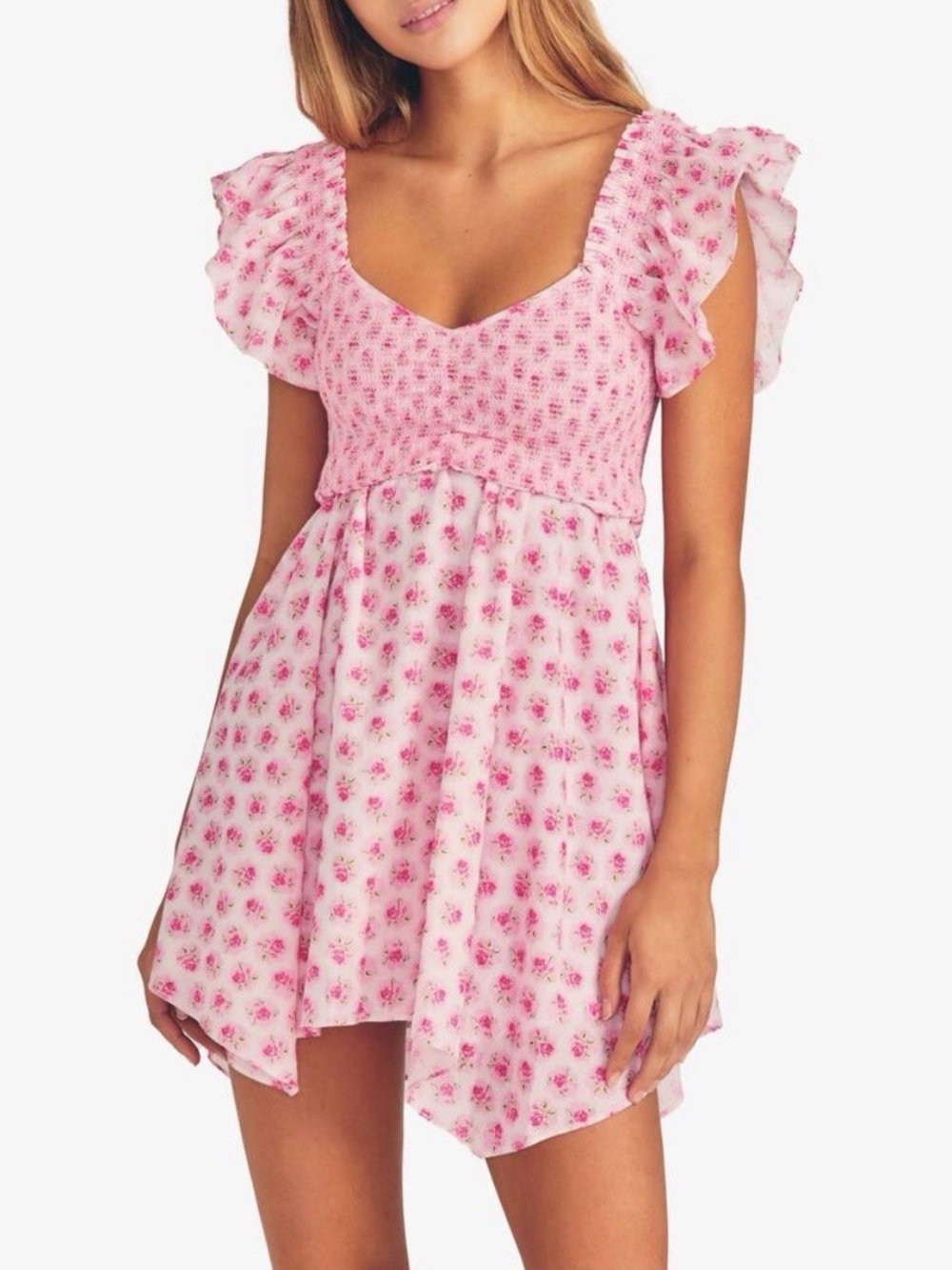 LoveShackFancy Athalia Dress - Pink - Picture 2 of 8